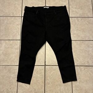 Levi's 711 Skinny Black Jeans Women's Size 22W